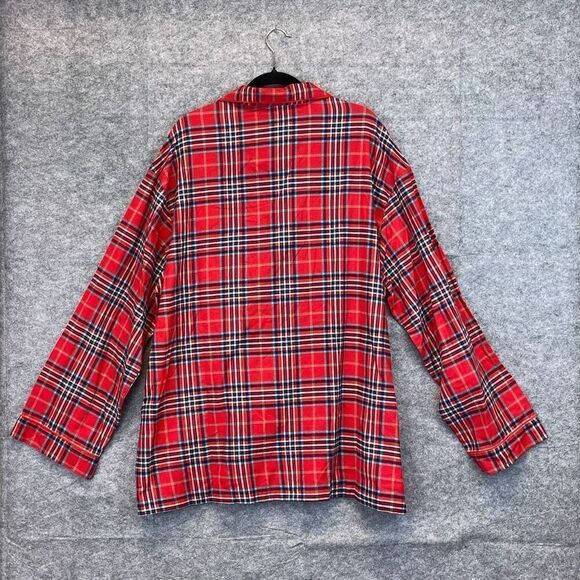 NWT WONDERSHOP Pajama Set Men's Sz 3XL Red Plaid Long Sleeve 100% Cotton Holiday - Picture 5 of 16